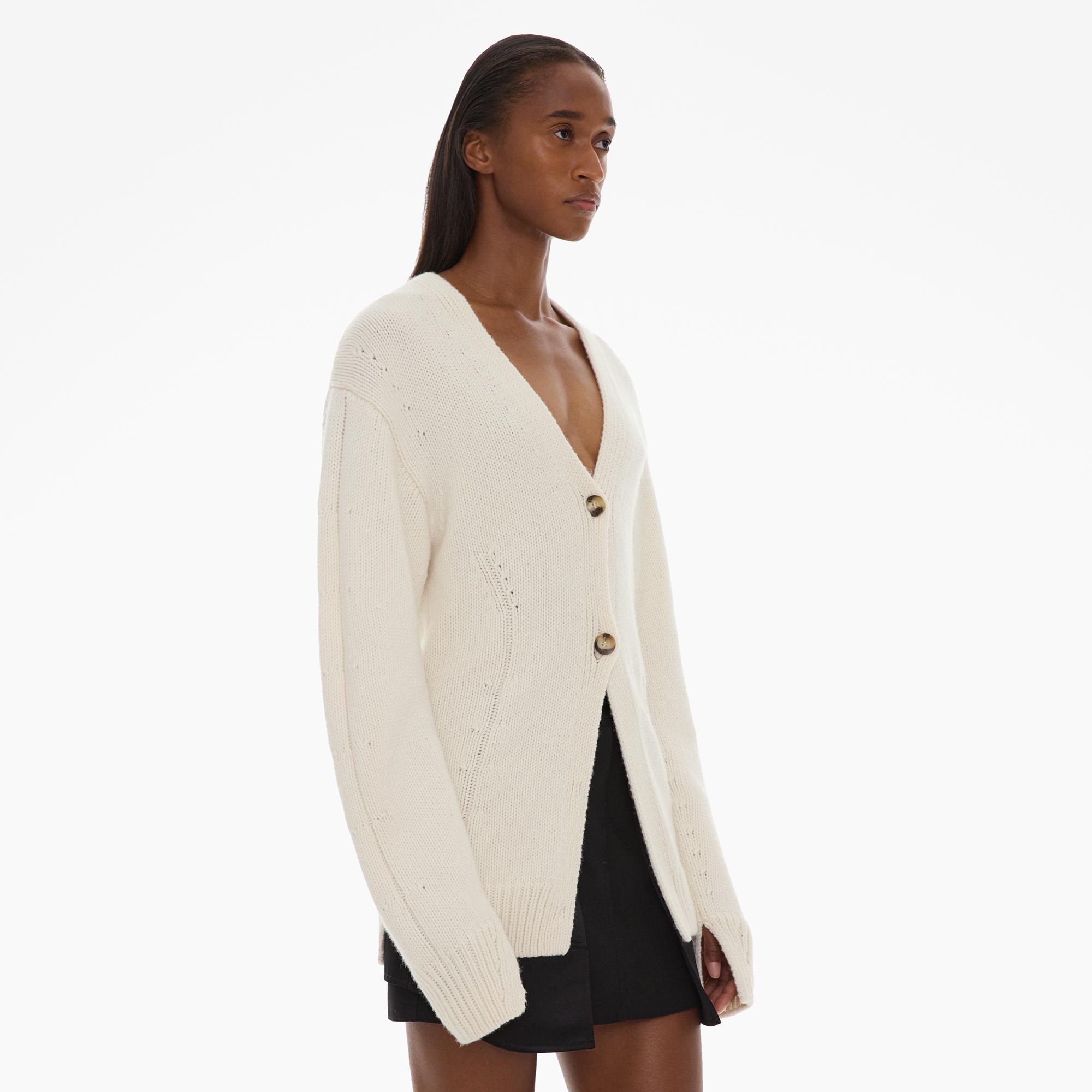 Helmut Lang Tailored Wool-Blend Cardigan