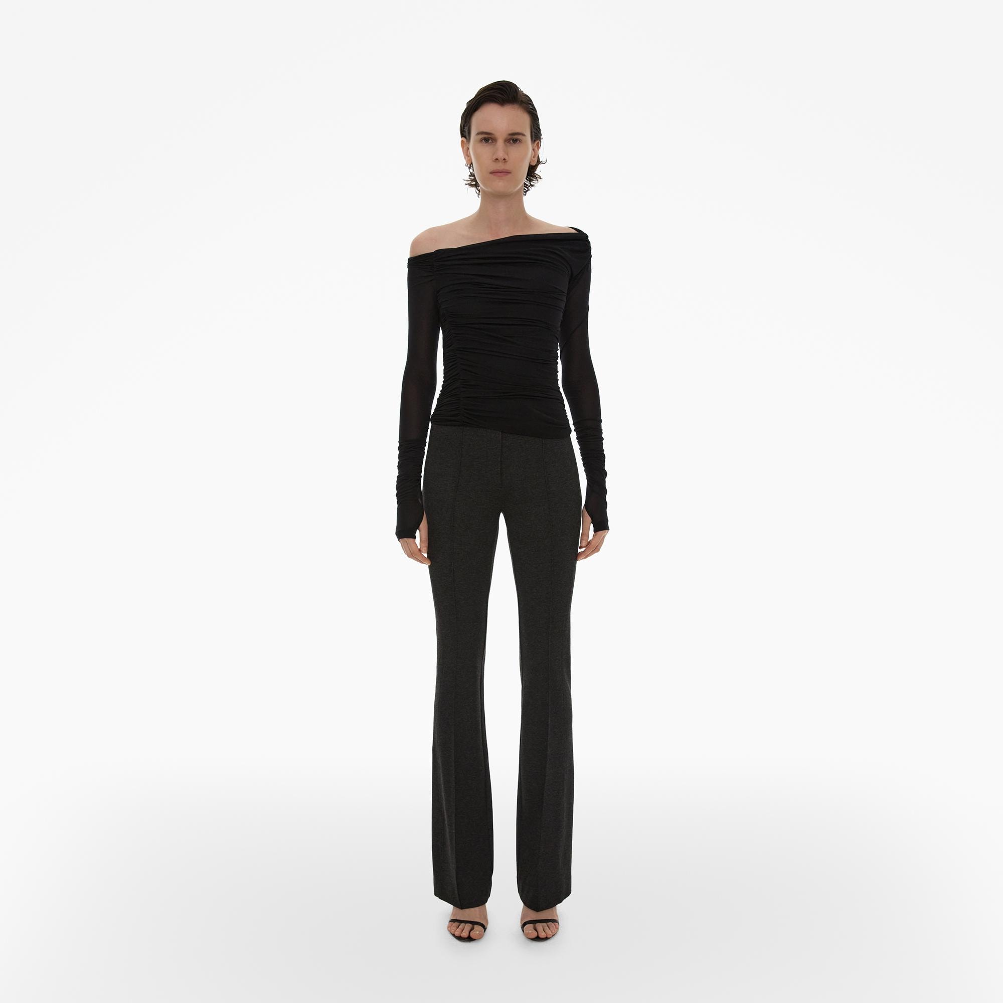 Helmut Lang Ruched Off-the-Shoulder Top