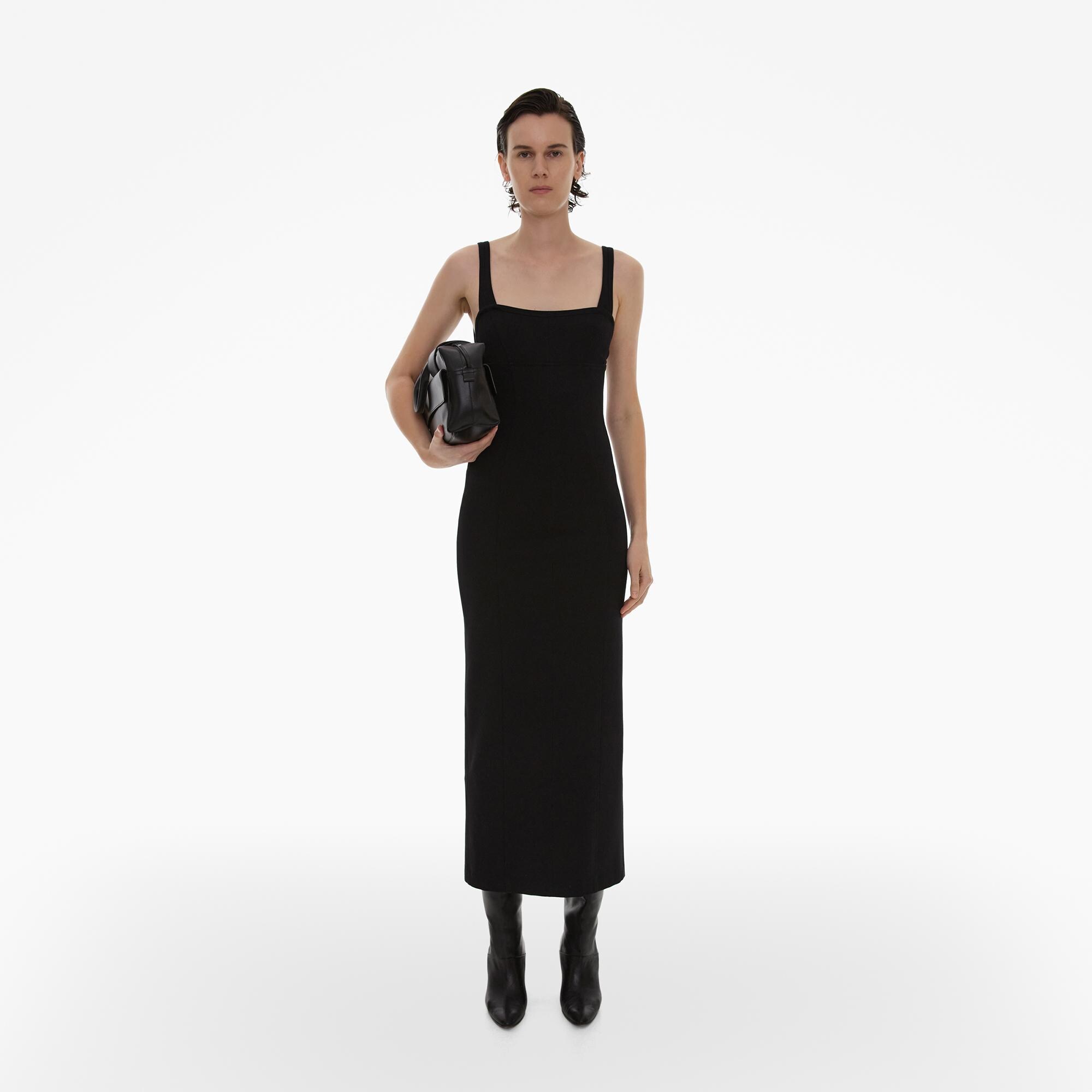 Helmut Lang Ribbed Asymmetric Maxi Dress | WWW.HELMUTLANG.COM