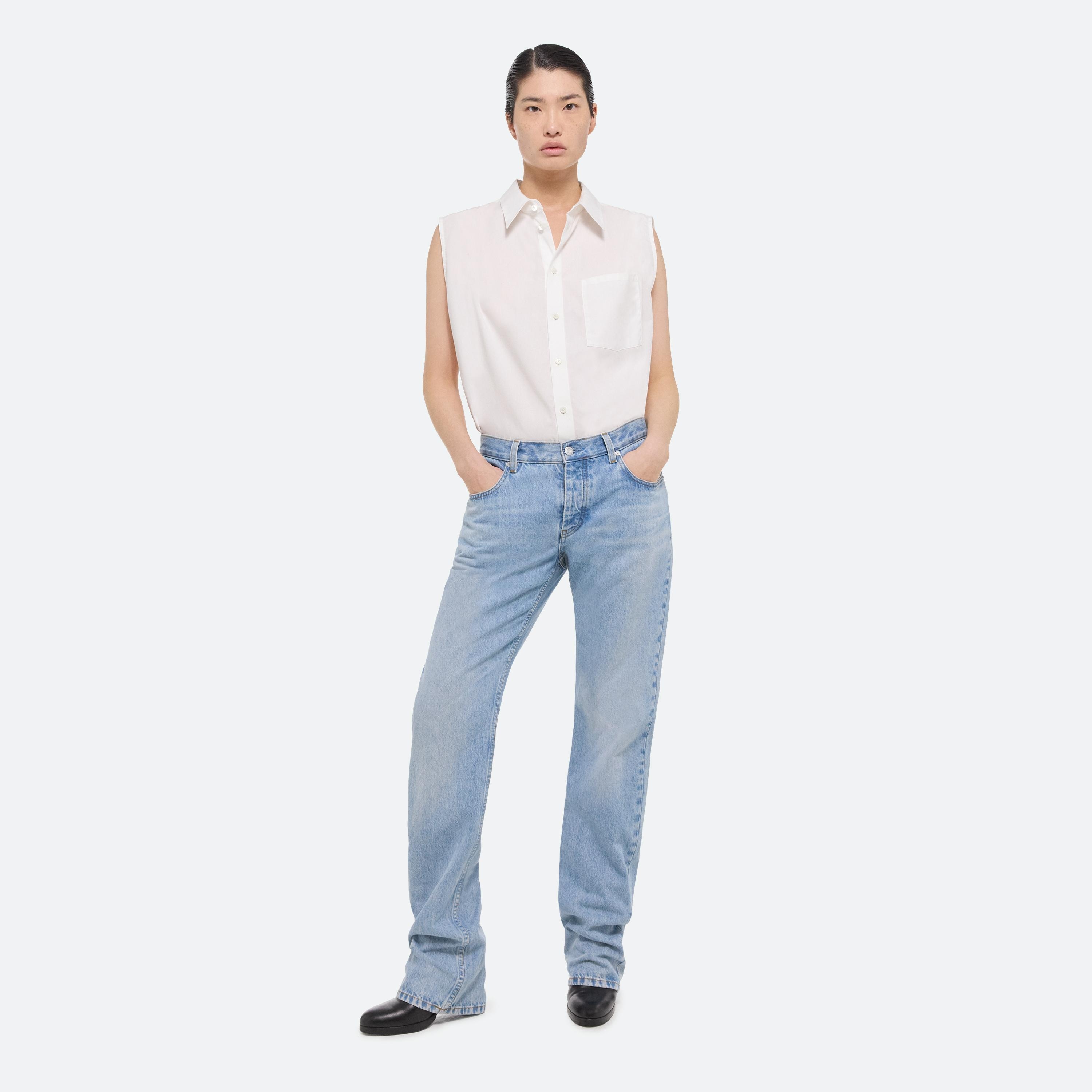 Low-Rise Straight Jeans