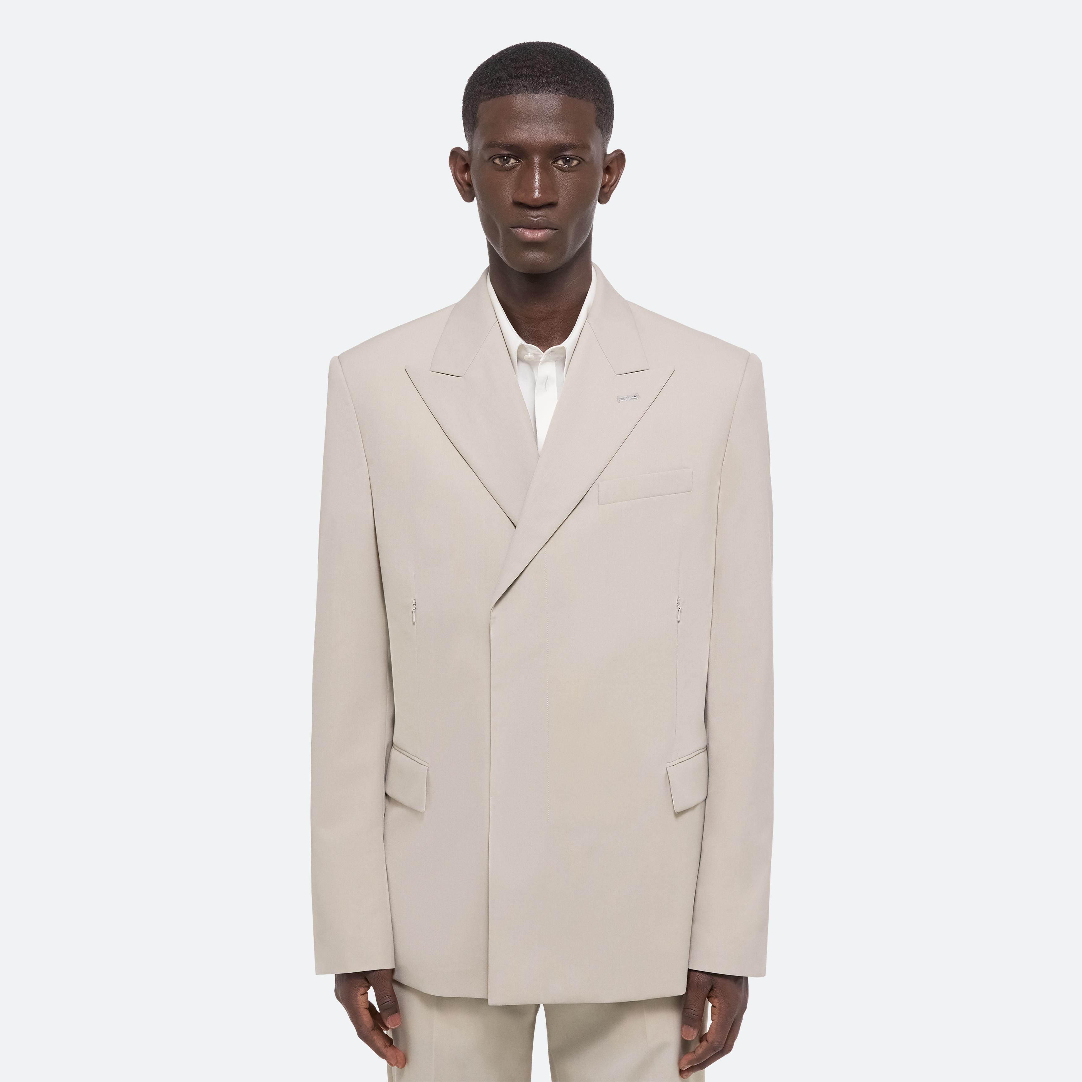 HELMUT LANG Double-breasted woven blazer