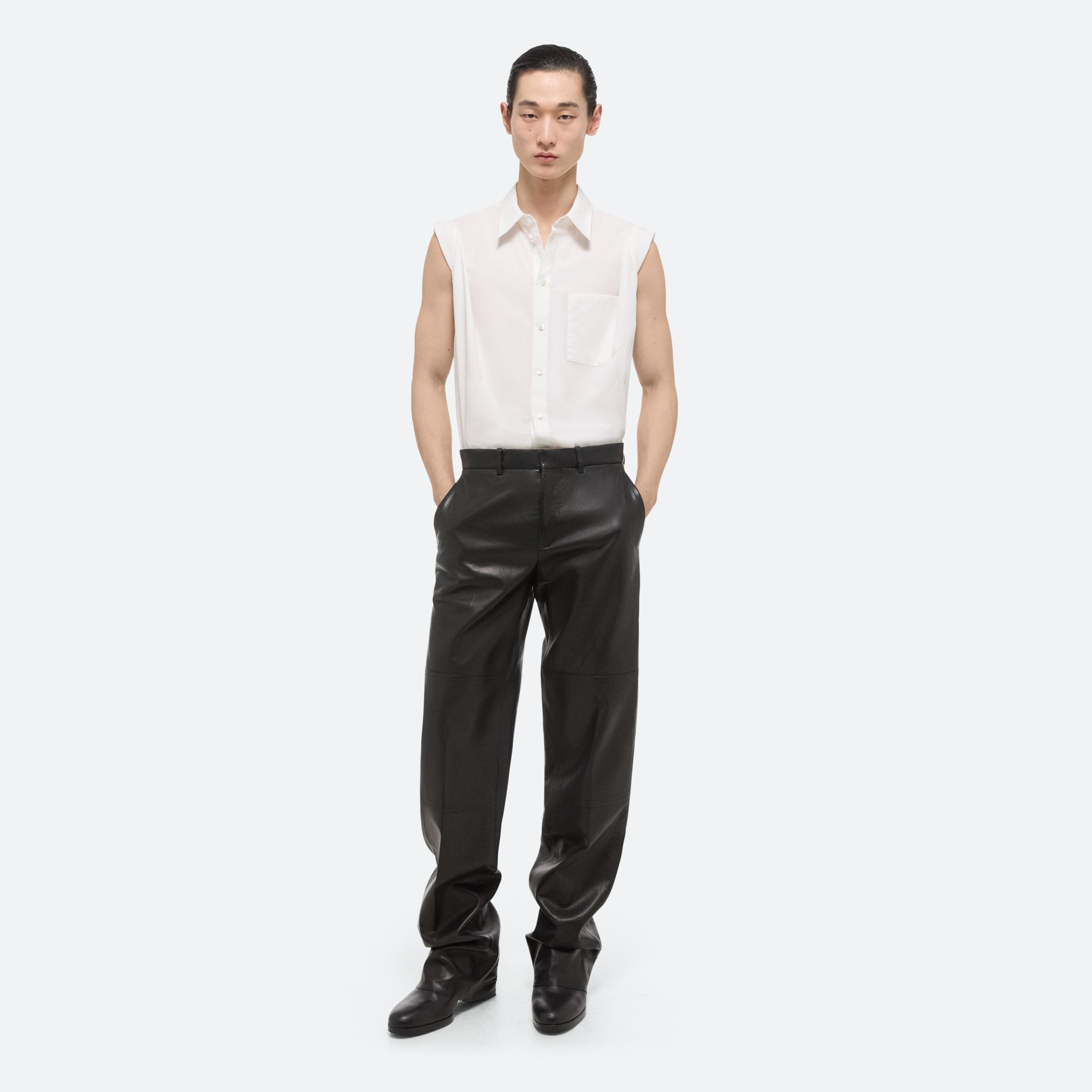 Helmut Lang Leather Carpenter Pants | HELMUTLANG.COM