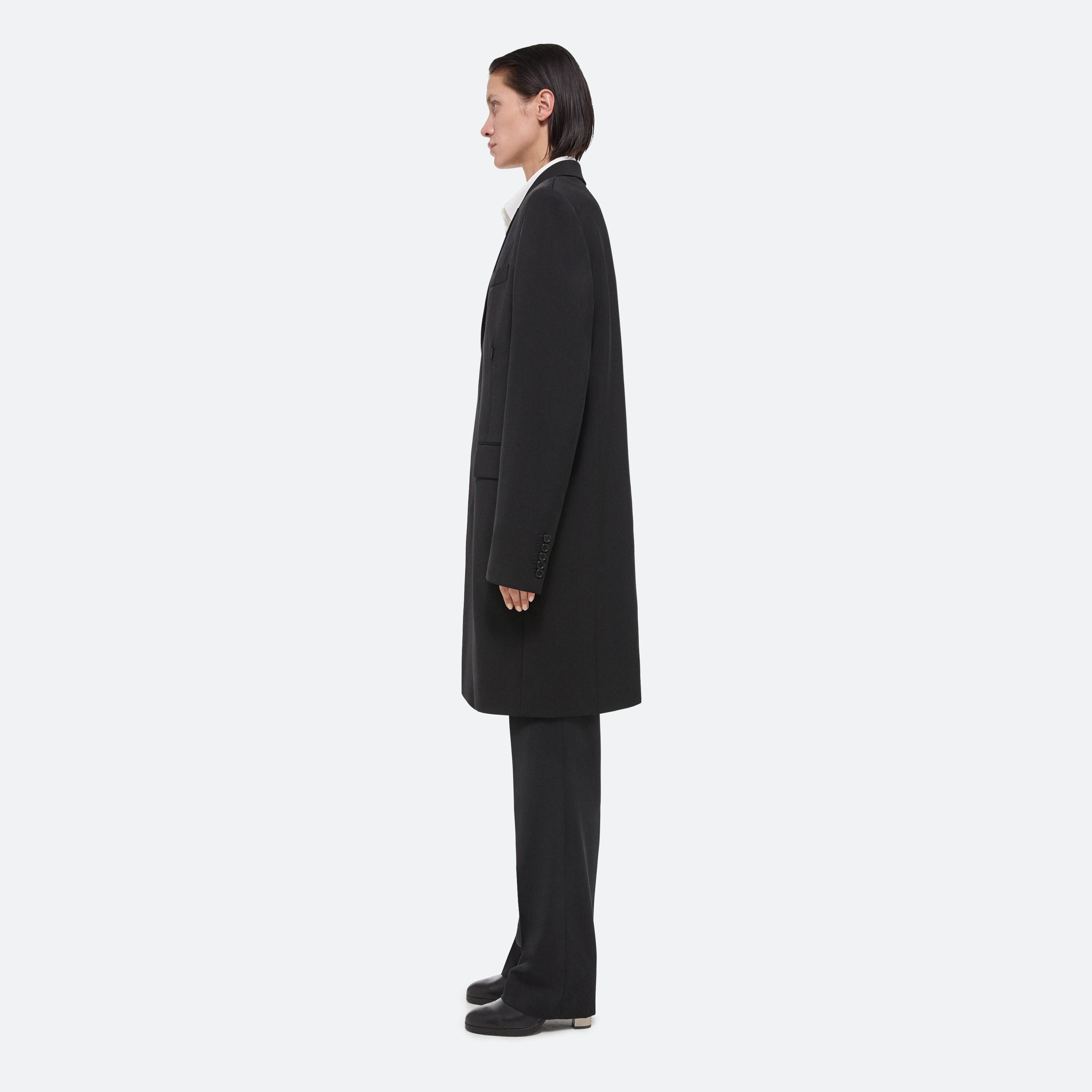 Helmut Lang Black Tuxedo Car Coat