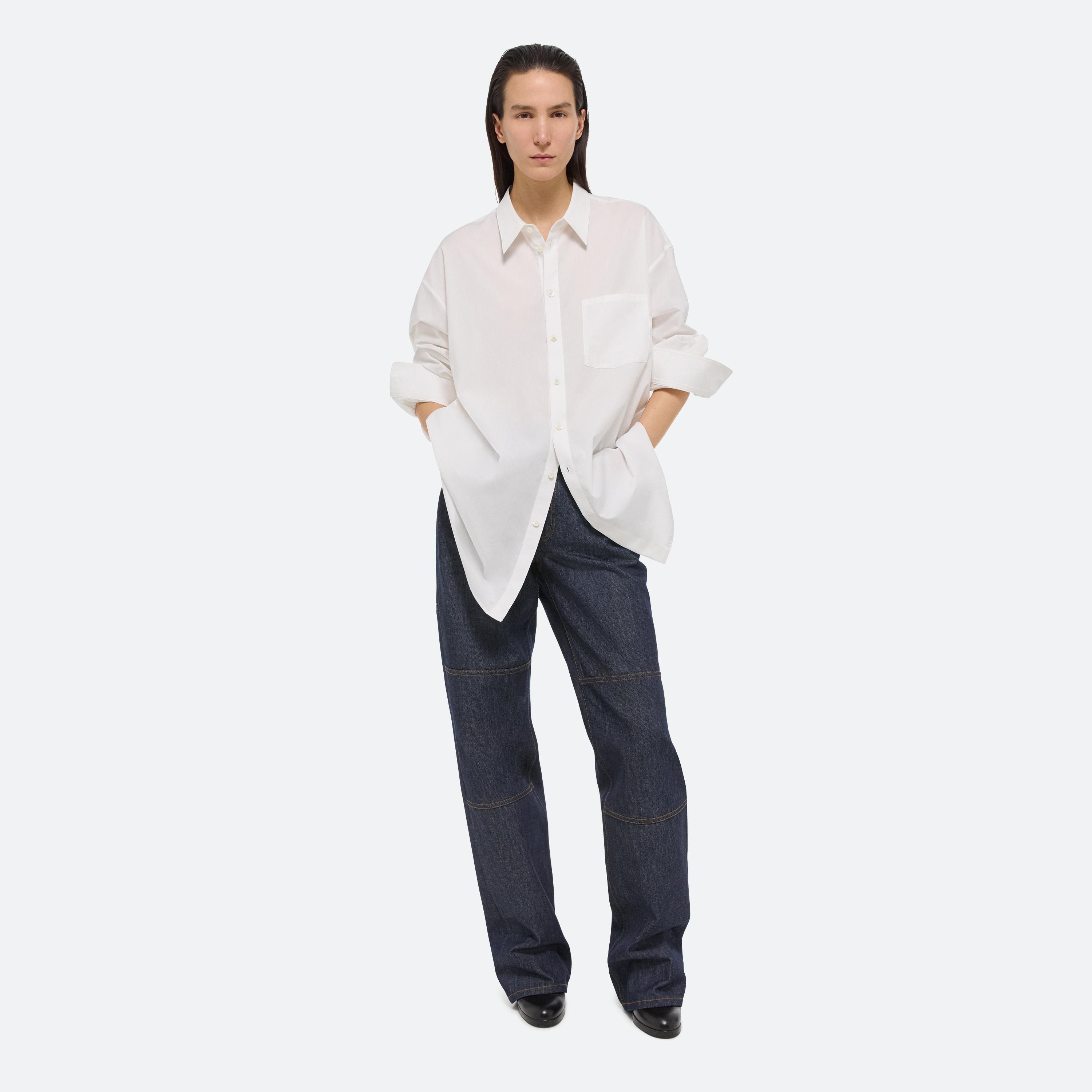 Helmut Lang Oversized Shirt Soft Broad Poplin