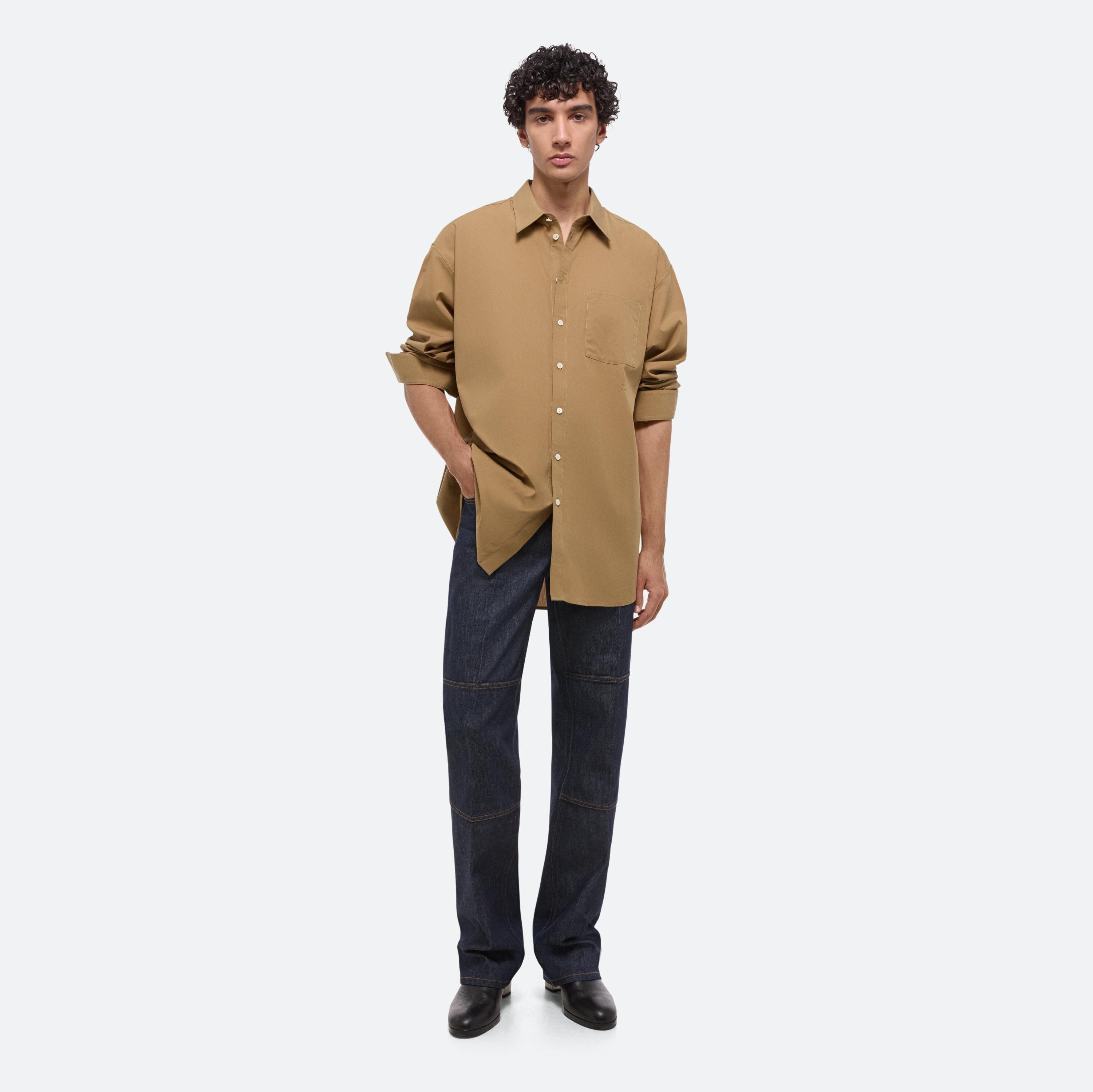 Helmut Lang Oversized Shirt Soft Broad Poplin | HELMUTLANG.COM