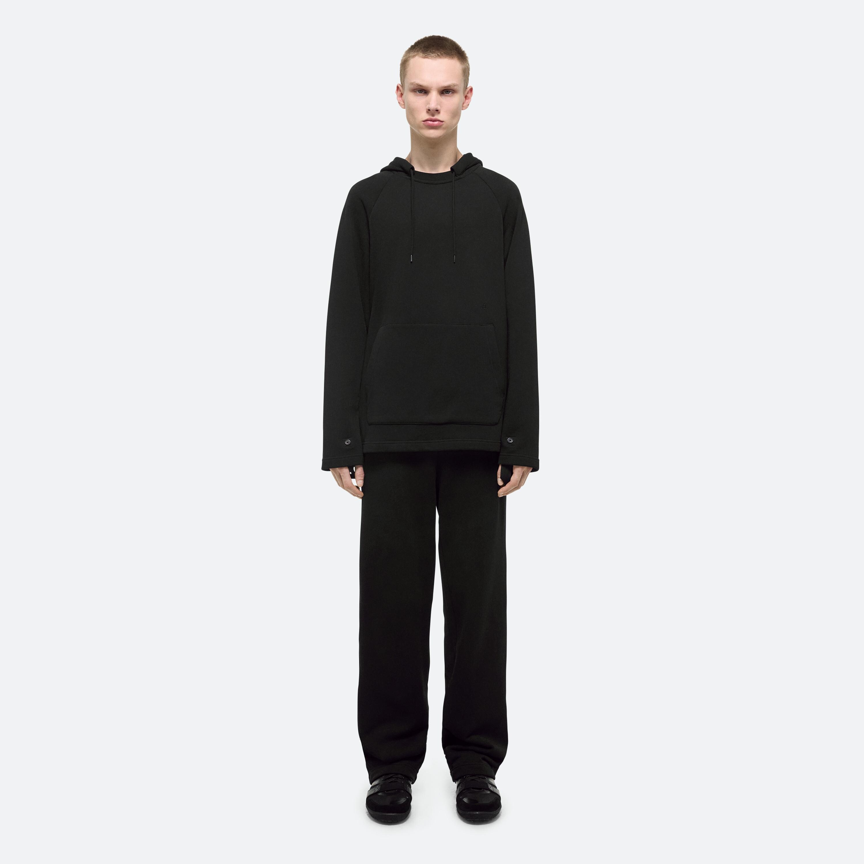 Helmut Lang Cotton Fleece Hoodie | HELMUTLANG.COM