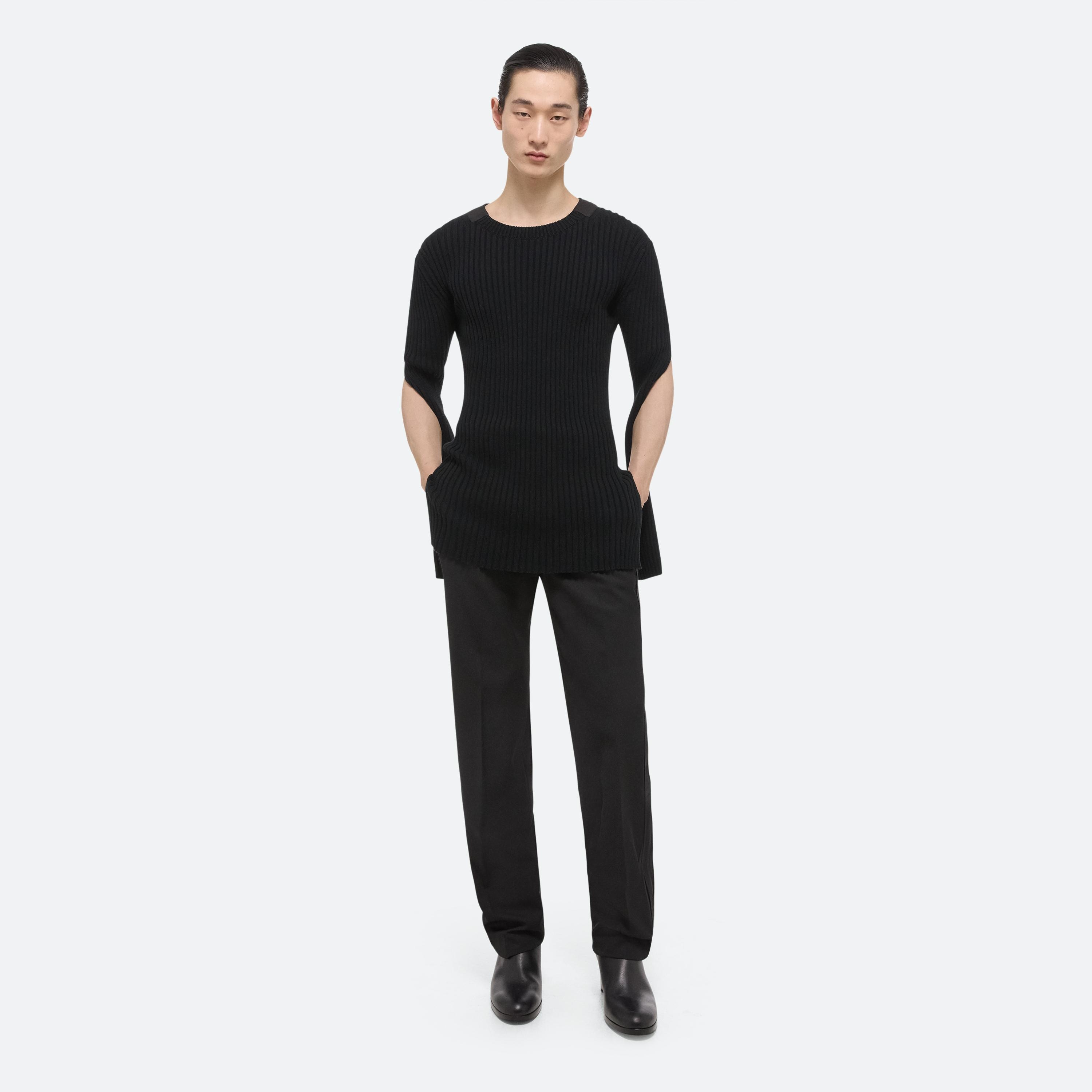 Helmut Lang Ribbed Long-Sleeve Top