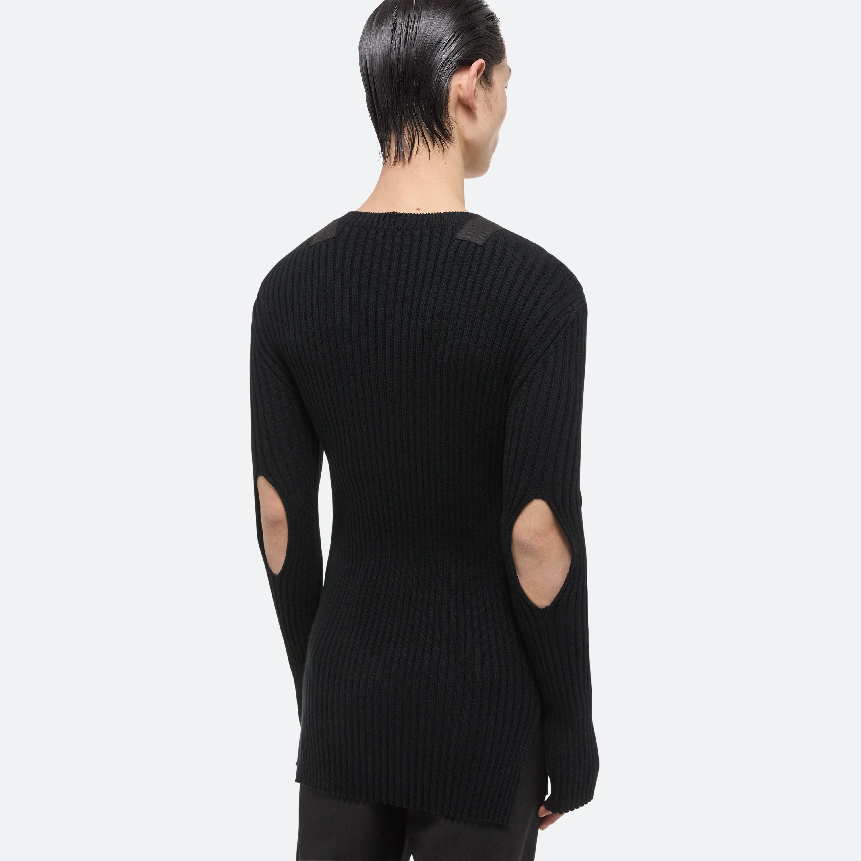 Helmut Lang Ribbed Long-Sleeve Top