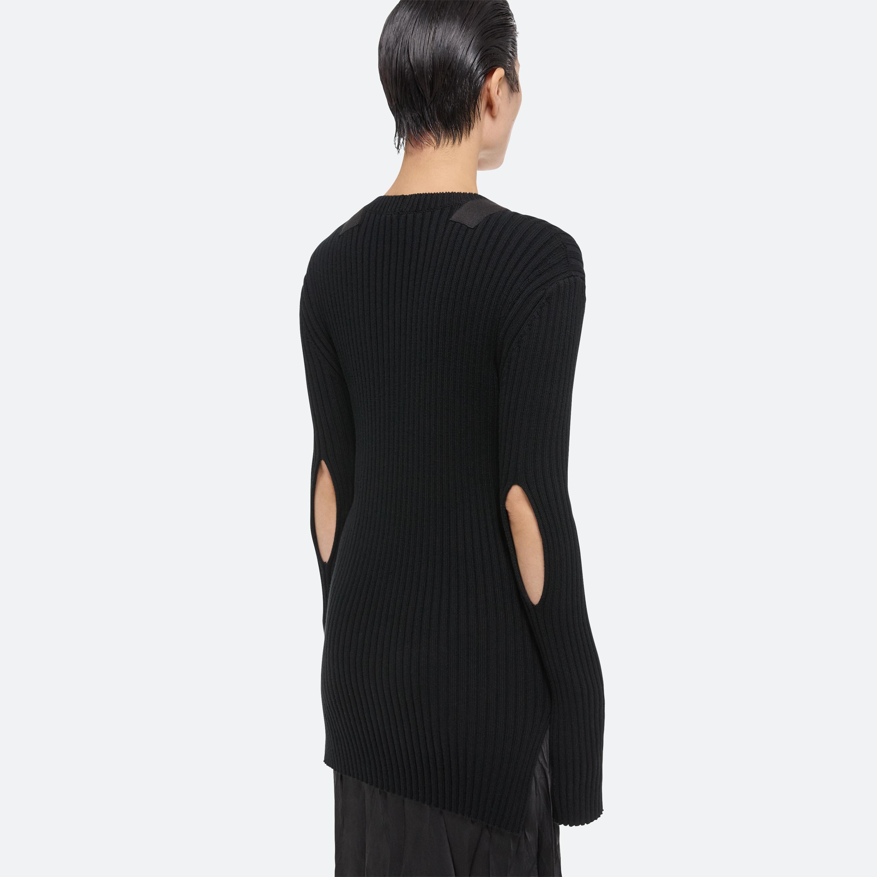 Helmut Lang Rib Crewneck Long Sleeve Top