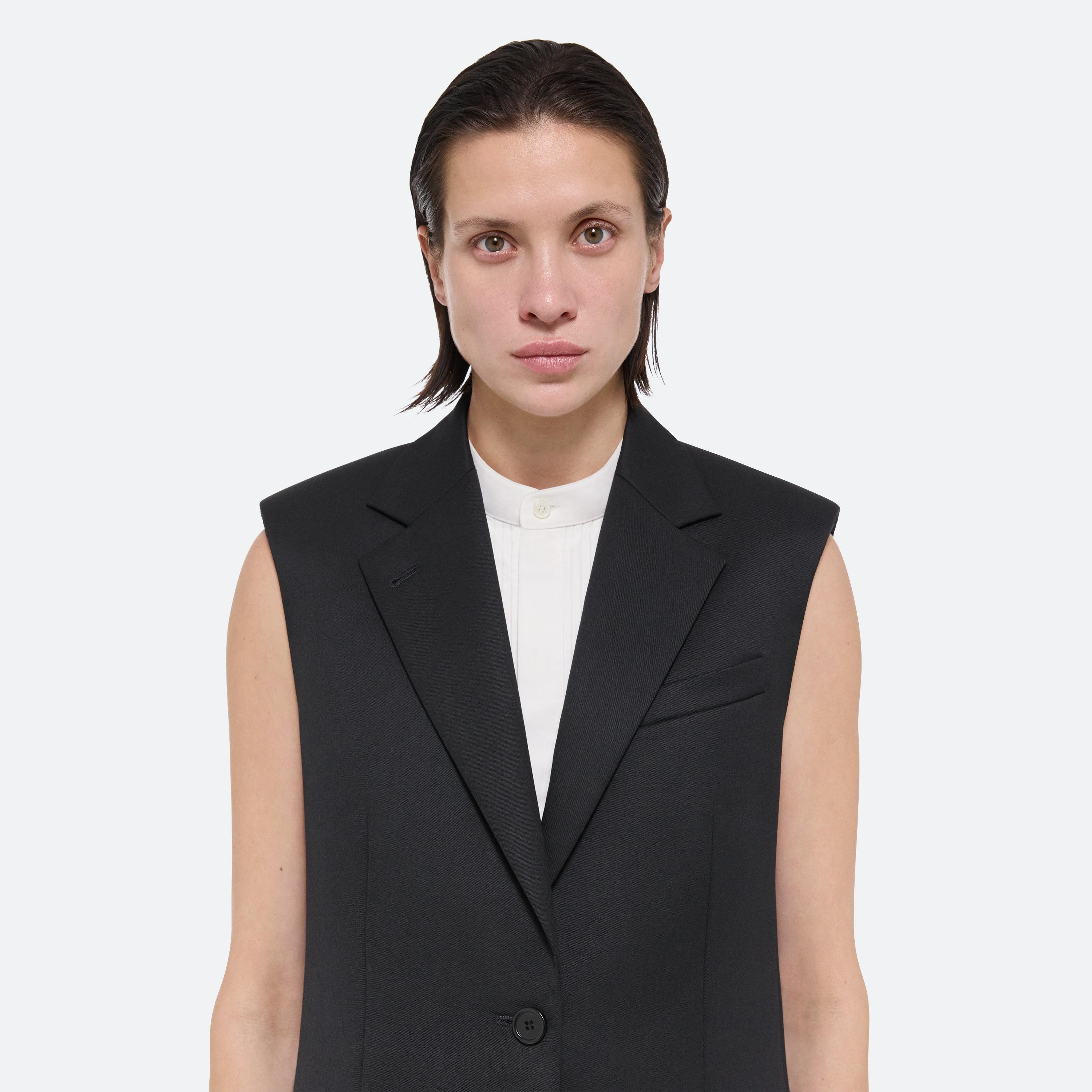 Helmut Lang Virgin Wool Classic Vest | HELMUTLANG.COM