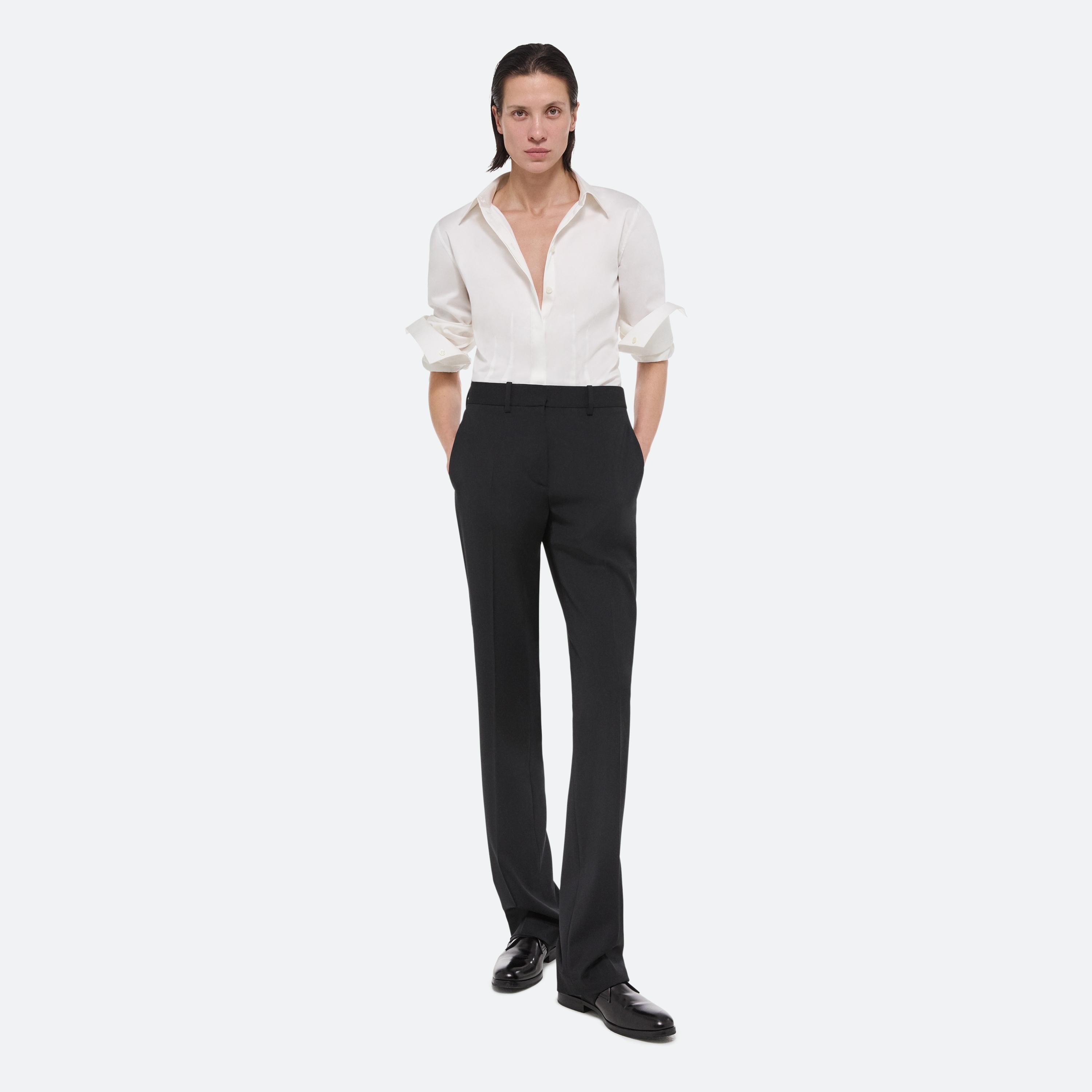 Helmut Lang Virgin Wool Car Trouser | HELMUTLANG.COM