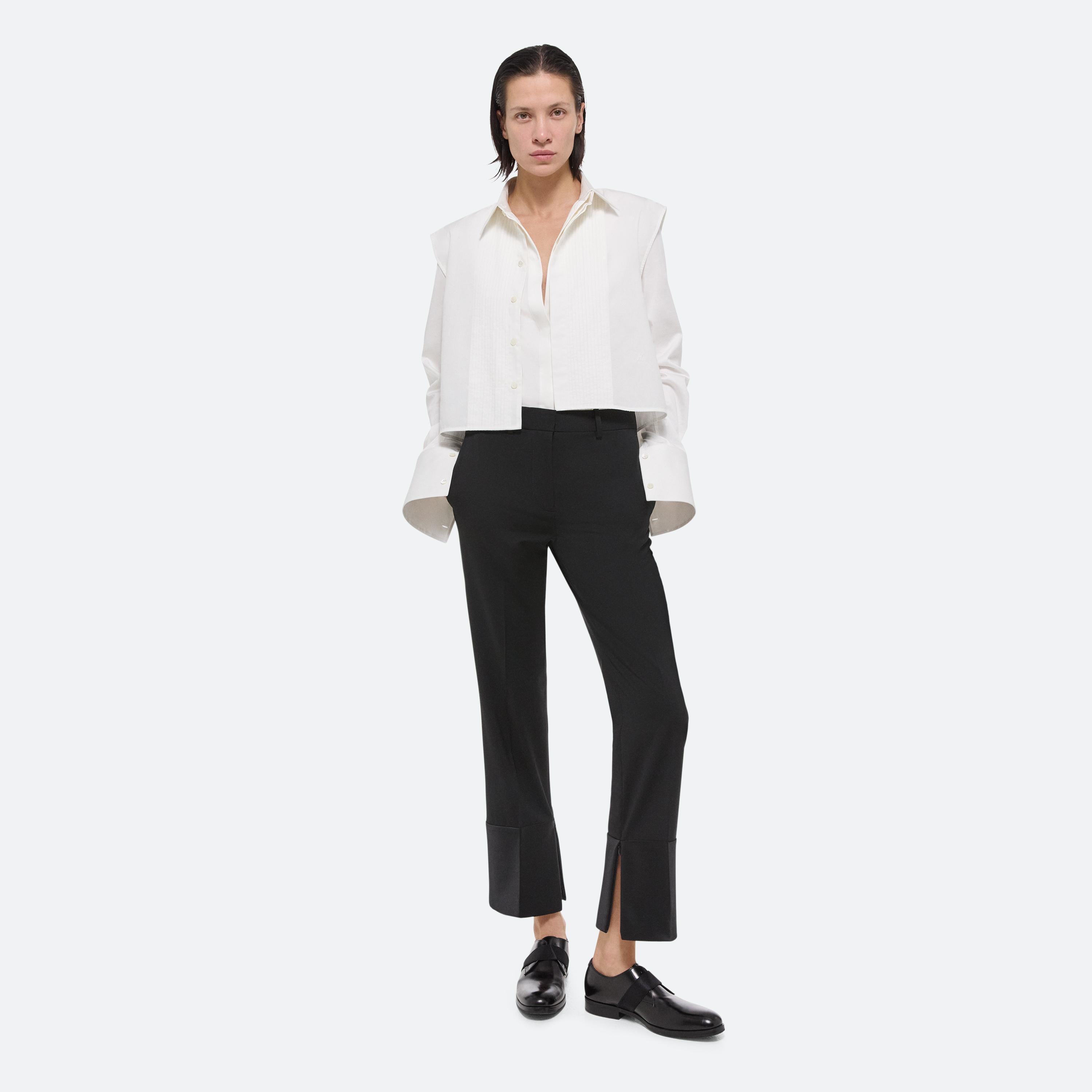 Helmut Lang Slim Tuxedo Trouser | HELMUTLANG.COM