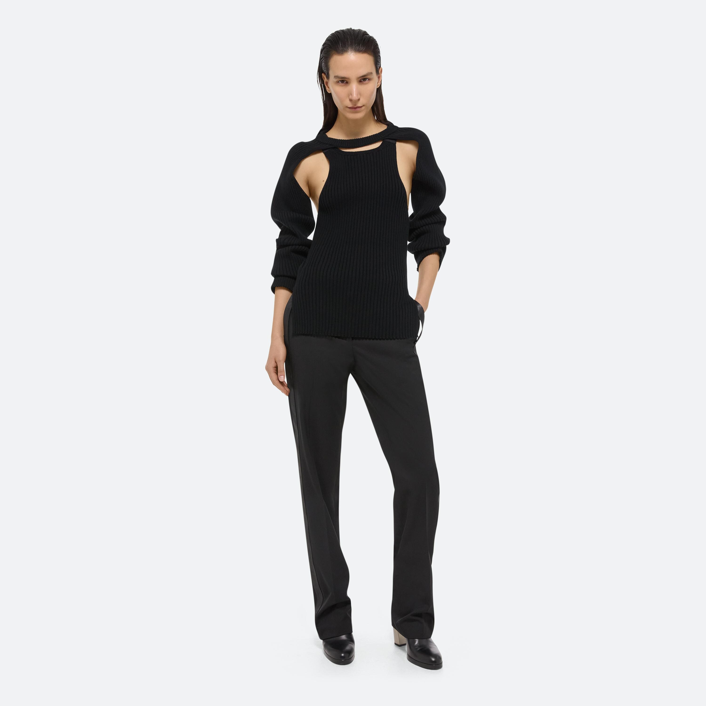 Helmut Lang Rib Knit Shrug | HELMUTLANG.COM