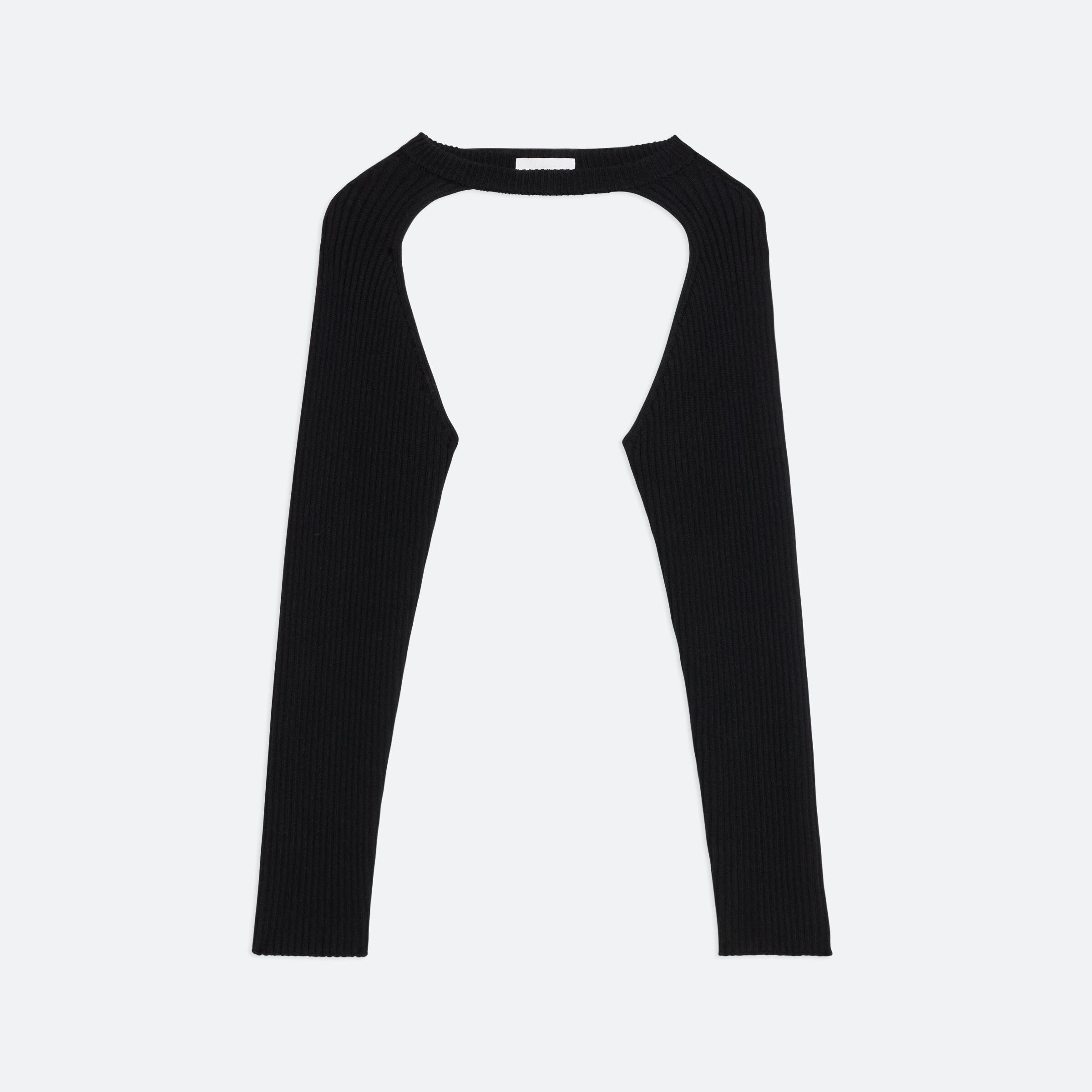 Helmut Lang Rib Knit Shrug | HELMUTLANG.COM