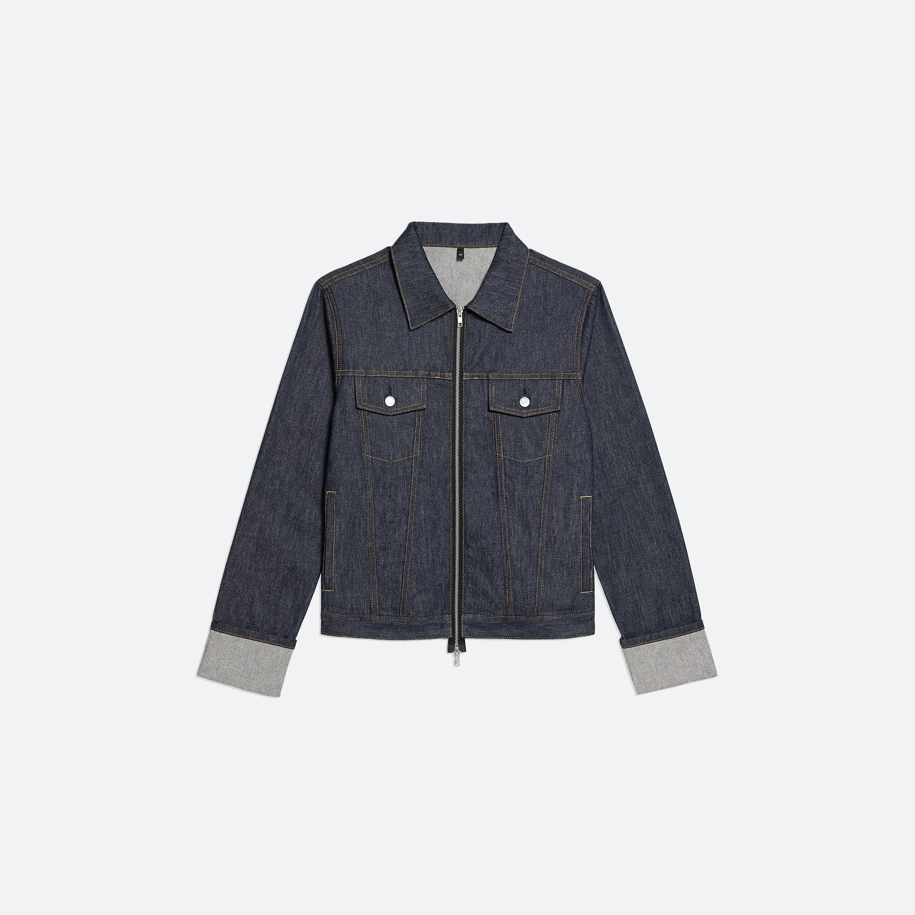 Helmut Lang Cuffed Denim Trucker Jacket | HELMUTLANG.COM