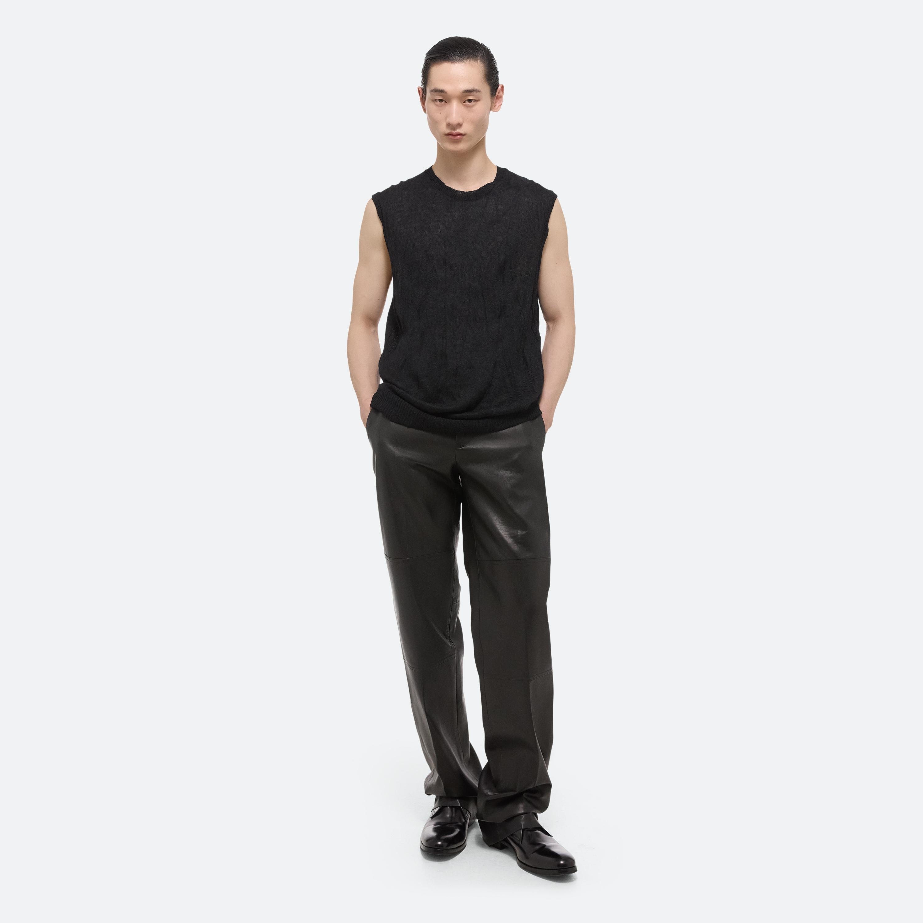 Helmut Lang Sleeveless Crushed Knit Top | HELMUTLANG.COM