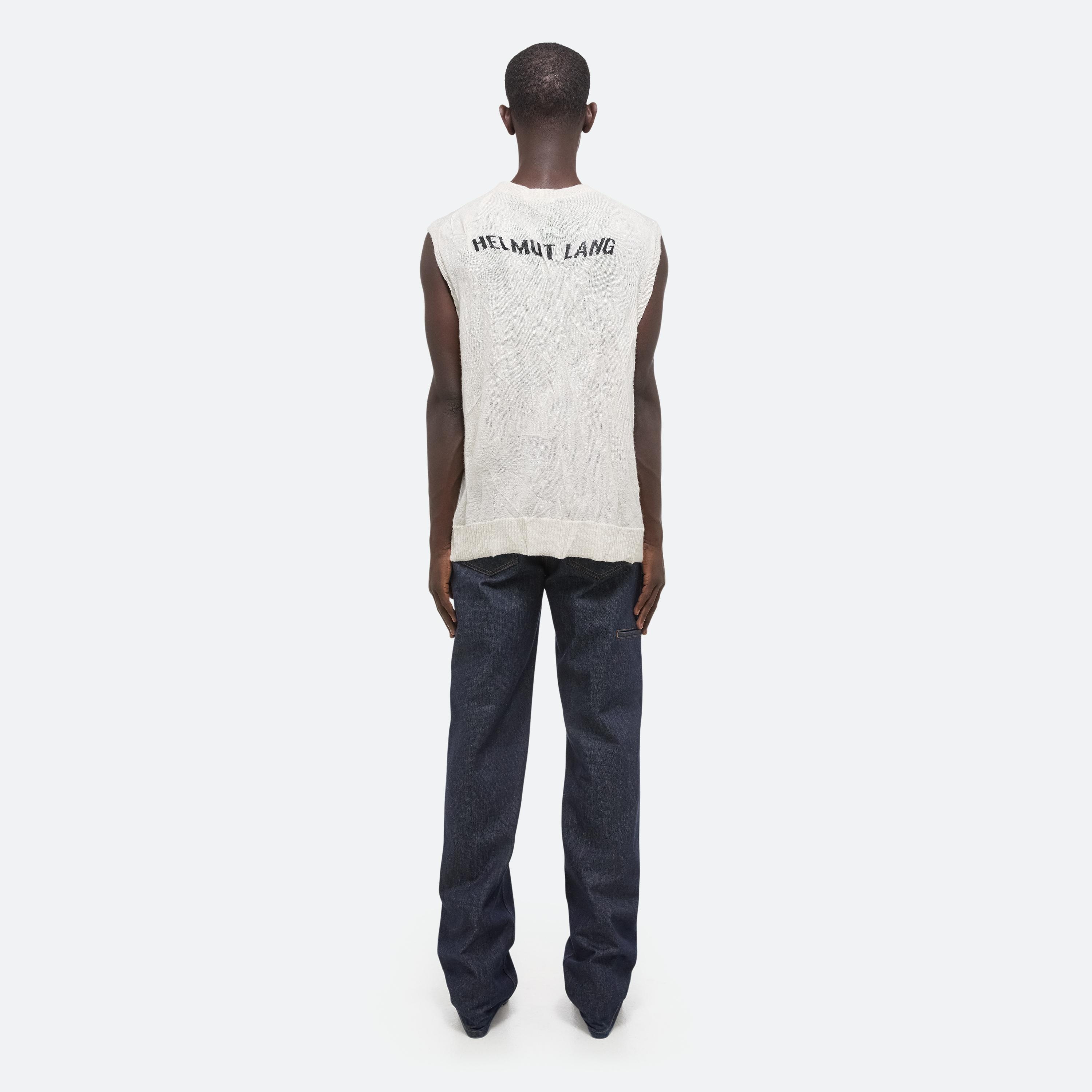 Helmut Lang Sleeveless Crushed Knit Top | HELMUTLANG.COM