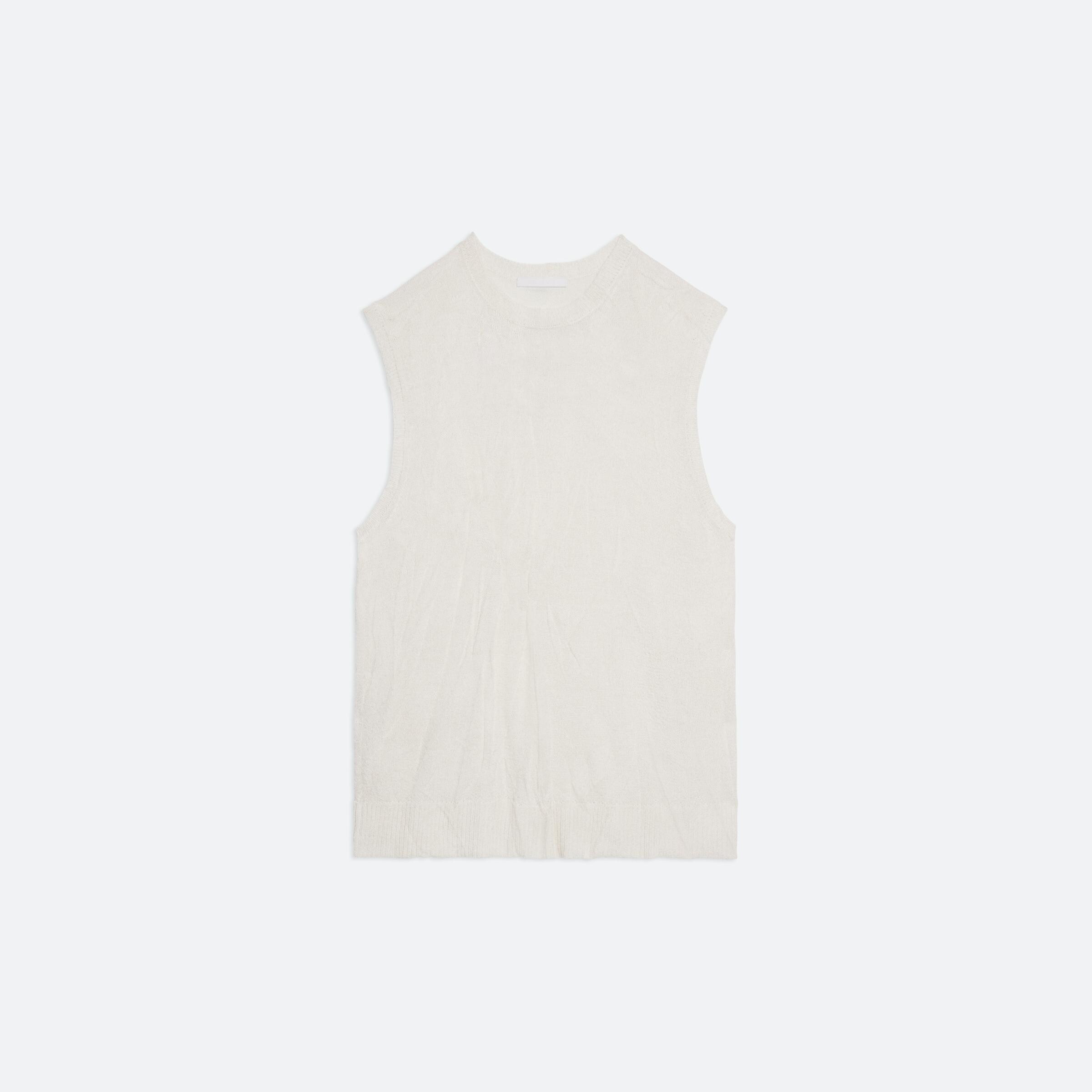 Helmut Lang Sleeveless Crushed Knit Top | HELMUTLANG.COM