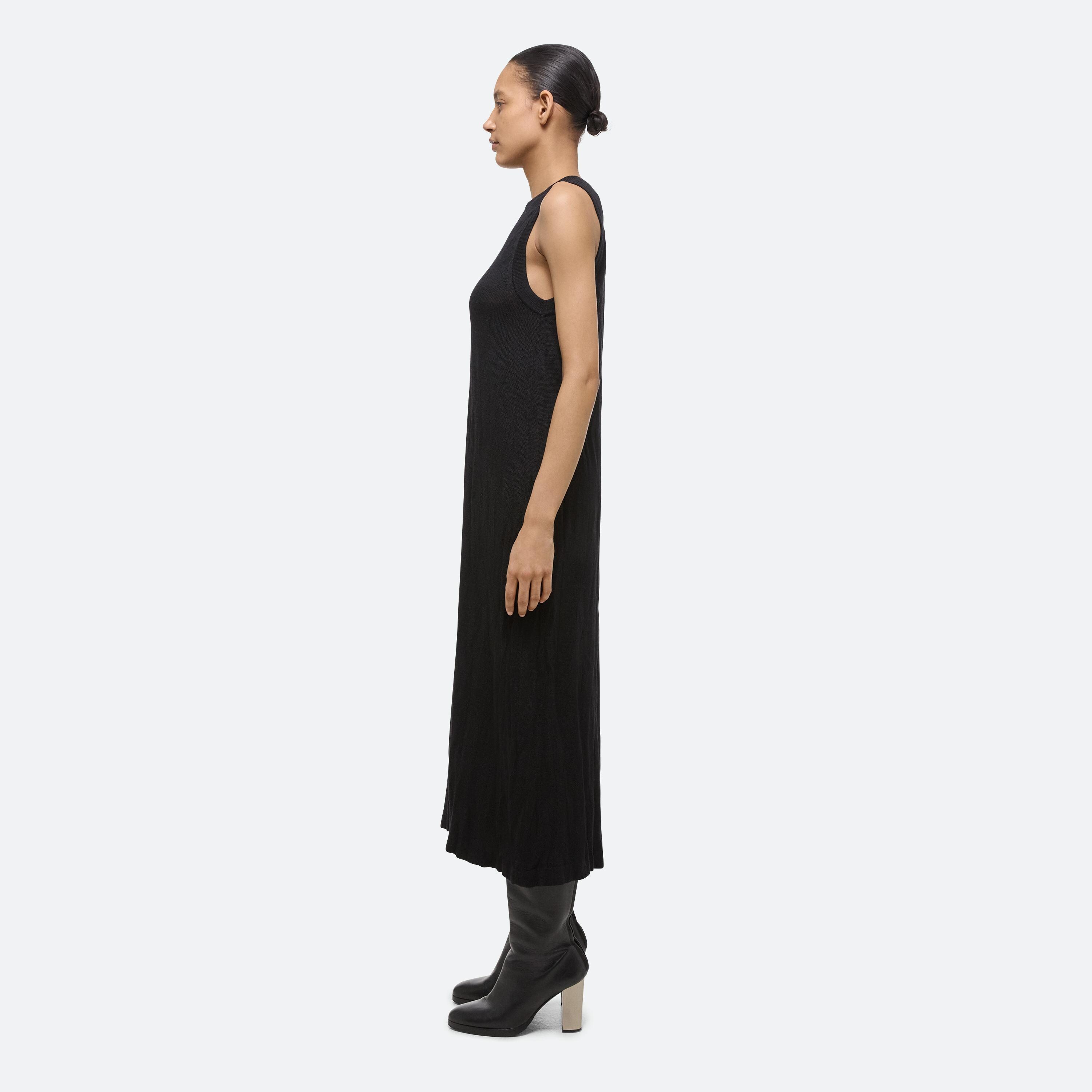 Helmut Lang Sleeveless Crushed Knit Dress | HELMUTLANG.COM