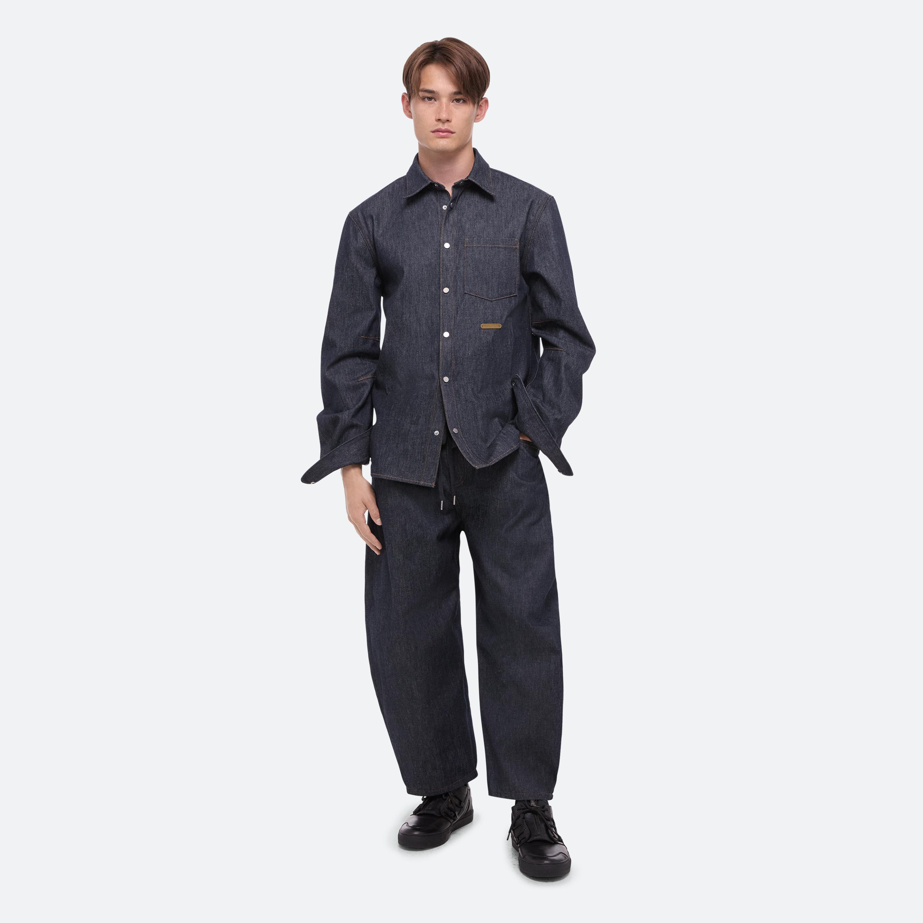 Helmut Lang Curved Classic Denim Shirt | HELMUTLANG.COM