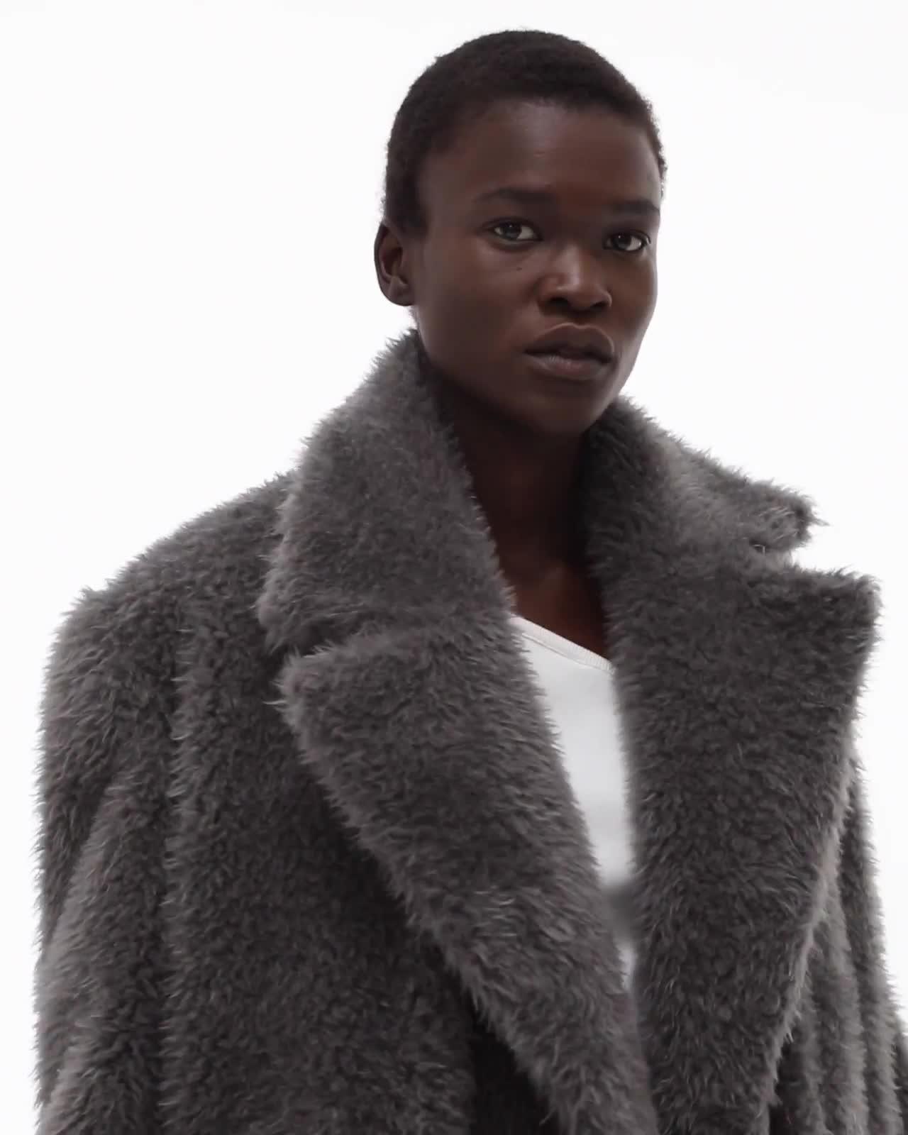 helmut lang faux fur coats & jackets