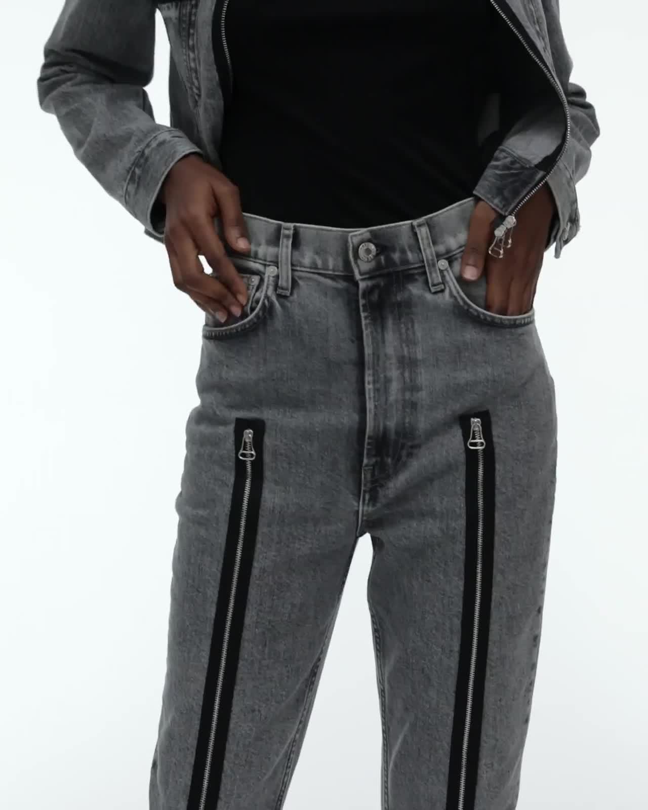 Helmut Lang Zippered Femme Hi Spikes Jeans | WWW.HELMUTLANG.COM