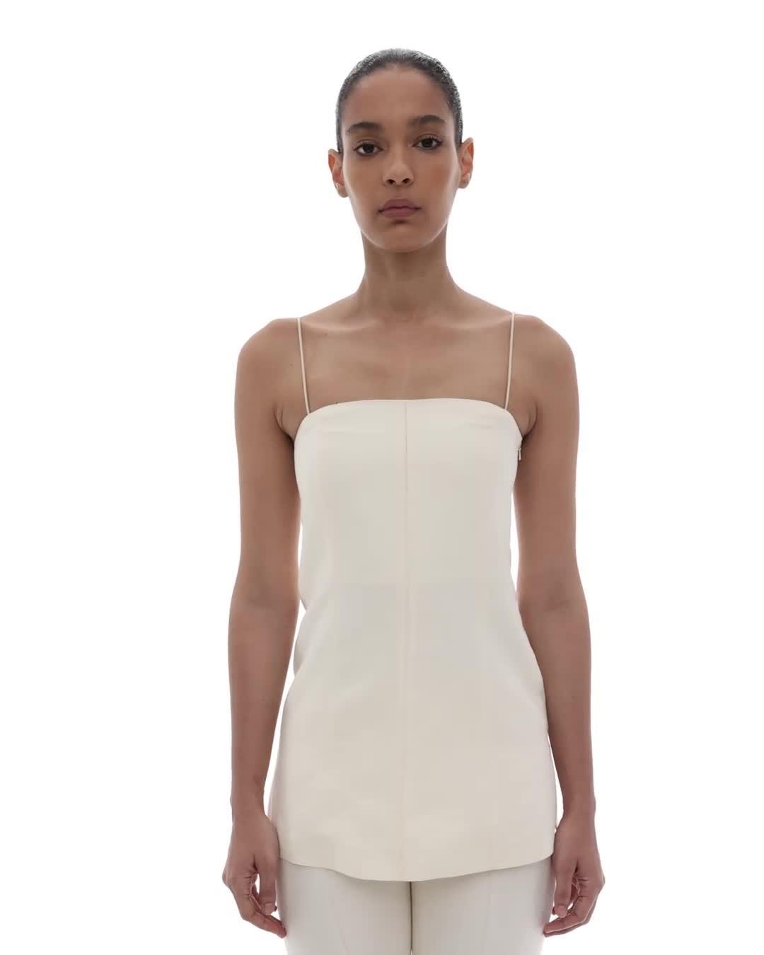 HELMUT LANG 新品未開封品 タンクトップ Lサイズ 白×1 Helmut Lang Strap Racer Tank Top | White | FARFETCH