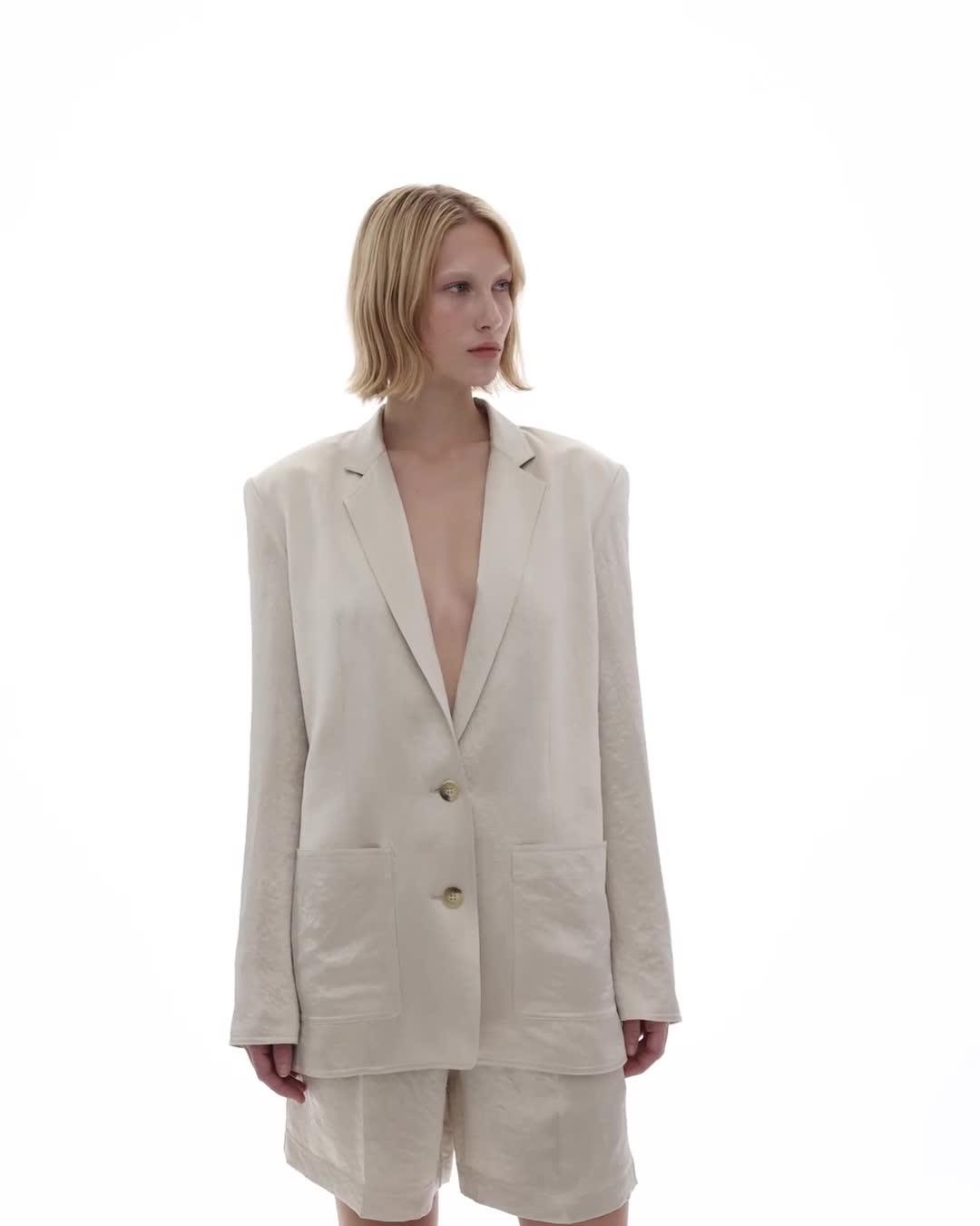 Helmut Lang Satin Blazer